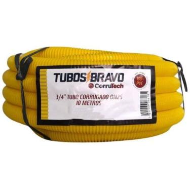 Imagem de Conduite Eletr. Corrugado Amarelo 3/4 X 10 Mts Anti-Chama