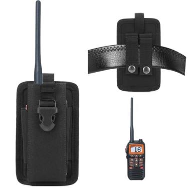 Imagem de Covthch Capa coldre compatível com rádio marítimo Cobra MR HH350 FLT, capa de rádio marítima VHF compatível com rádio marítimo VHF portátil Uniden Atlantis 275/MHS75/Atlantis 155/MHS338BT (somente