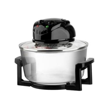 Imagem de SiaBiced Fritadeira a ar 12L resistente, compacta, antiaderente e fácil de limpar, com vidro visível, acessório para batatas fritas, frango e carne