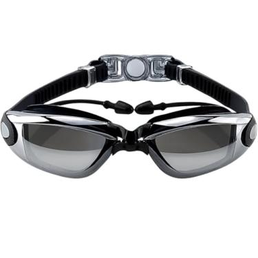 Imagem de Óculos de Natação Unissex Antiembaçante com Lentes Espelhadas, Máxima Proteção UV e Protetor Auricular – Visão Nítida e Sem Vazamentos