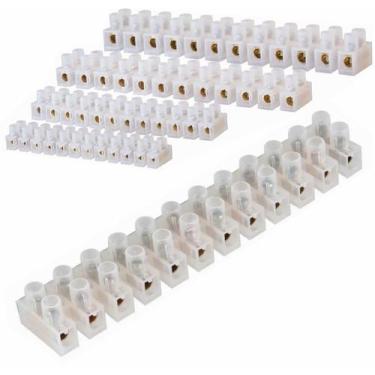 Imagem de Conector Termoplástico de Barra c/ 12 Pólos 6mm 25A/380V Seguro Resist