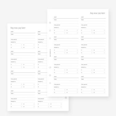 Imagem de MAY PAPER CO. Agenda A5 Afterpay Buy Now Pay Later para Filofax A5, refil de agenda LV GM 6 furos 14 x 21 cm