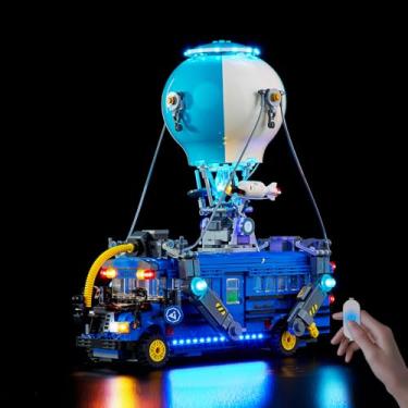 Imagem de Nitemode LED Light Kit Compatible with Lego Battle Bus Fortnite 77073, Upgraded Brightness Adjustable Lighting Accessories(No Model)