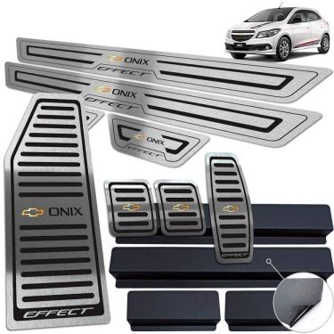 Imagem de Descanso Soleira Pedaleira Preto Onix Effect 2013 a 2019