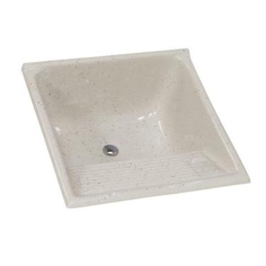 Imagem de Tanque Simples Marmore Sint Granitado Nº2 62X62cm Travertino