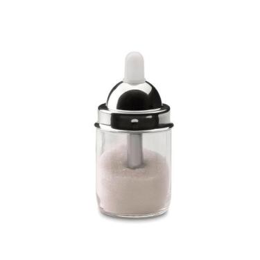 Imagem de Açucareiro De Vidro Com Dosador Pequeno 150g Tampa Aço Inox - Forma