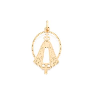 Imagem de Pingente rommanel folheado a ouro 18k nossa senhora