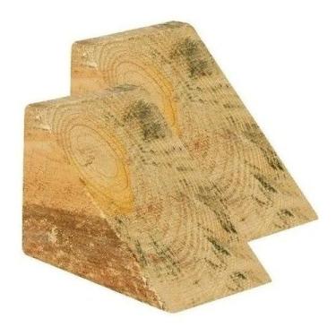 Imagem de Calço De Madeira P/caminhao 15x15x20cm Cx Com 5 Pares - Plastcor