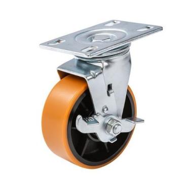 Imagem de Rodizio industrial carga pesada 5x2 c/freio pedal lateral 400 kg - Mas