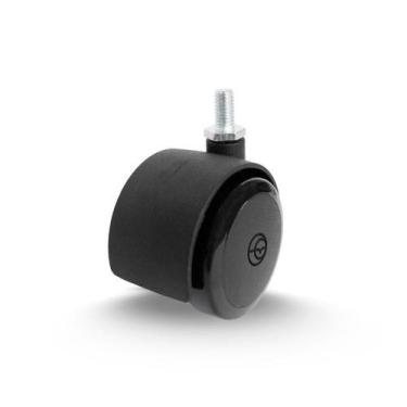 Imagem de Rodízio 2 Pol C/Espiga Roda de Nylon e Banda em PVC - 20Kg - Casterine