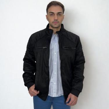Imagem de Jaqueta Masculina Preta Casual De Frio Forrada Inverno - ENRICO ROSSI,