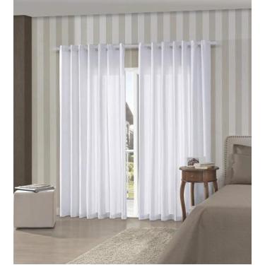 Imagem de Cortina Bella Janela Duplex Voil 420x230cm Branca