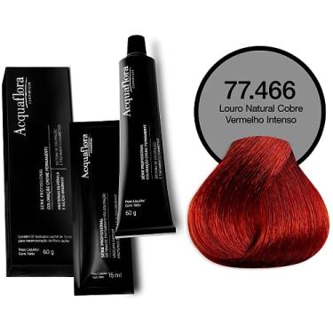 Imagem de Acquaflora 77.466 Louro Natural Cobre Vermelho Intenso Coloracao Creme Permanente 60g