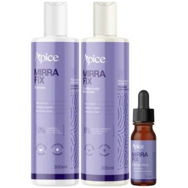 Imagem de Kit Mirrafix Apice Shampoo + Condicionador + Oleo Finalizador Acidificante Hidratante Capilar Vegano
