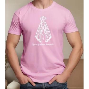 Imagem de Camiseta Camisa Adulto Feminina Masculina Algodão Nossa Senhora Aparec