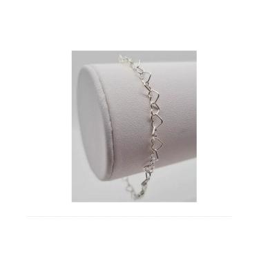 Imagem de Pulseira feminina United Hearts 925 em prata italiana 19 cm