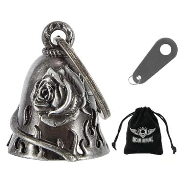 Imagem de Dream Apparel Sinos de motocicleta para motociclistas Guardian Sinos de motocicleta para motociclista chaveiro para sorte