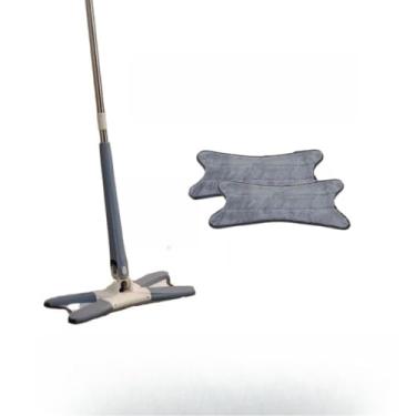 Imagem de Mop Twist com Cabo Inox Desmontável – Sistema de Torção e Pano de Microfibra Lavável para Limpeza Rápida e Eficiente (Kit Mop +1 Refil)