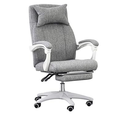 Imagem de Cadeiras de secretária de escritório cadeira de escritório cadeira de secretária ajustável em altura confortável cadeira ergonómica para computador rodas giratórias silenciosas cadeiras gerenciais