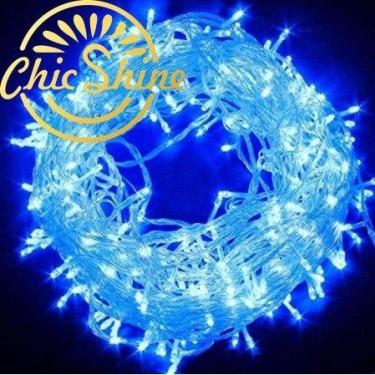 Imagem de kit 5 Pisca-pisca de led para decoração natalina - 100 leds coloridos 