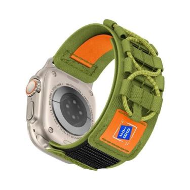 Imagem de Pulseiras Táticas De Nylon Para Apple Watch Ultra 2 1 10 9 8 7 6 5 SE 