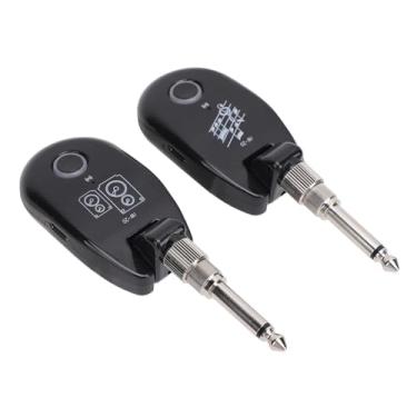 Imagem de Eujgoov Conjunto de Receptor e Transmissor de Guitarra, áudio Nítido, 35 Canais, Design de Rotação de 220 Graus, Resposta de Frequência de 20 a 20 KHz