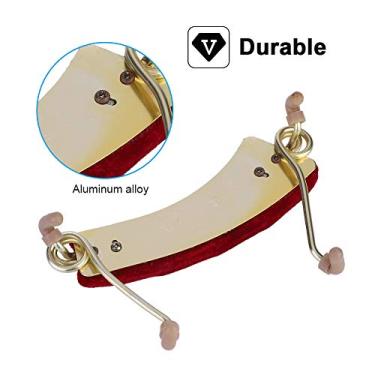 Imagem de Domary Descanso de Ombro Ajustável Mola de Liga de Alumínio EVA Acolchoado Violino 3/4 4/4
