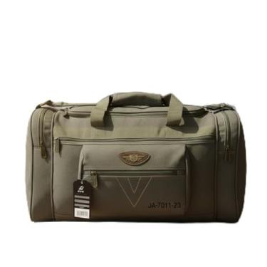 Imagem de Bolsa de Viagem Mala Grande em Lona, 60 Litros, Alças Duplas, (Verde Militar)