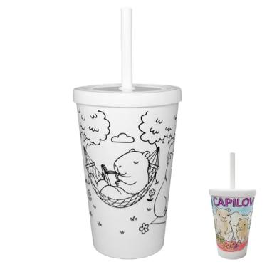 Imagem de Neogoods Copo Infantil Para Colorir Acrílico Resistente 350ml Premium