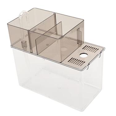 Imagem de Yctze Aquário Betta Compacto Com de Filtragem - Aquário Leve para Peixes Betta, Tartarugas e Répteis - Portátil e Fácil de Limpar