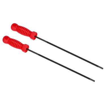 Imagem de Arquivo de afiação de corrente de motosserra, pacote com 2 arquivos de afiador de serra redonda de 4,8 mm (3/40.6 cm) com alças de plástico para motosserra, vermelho