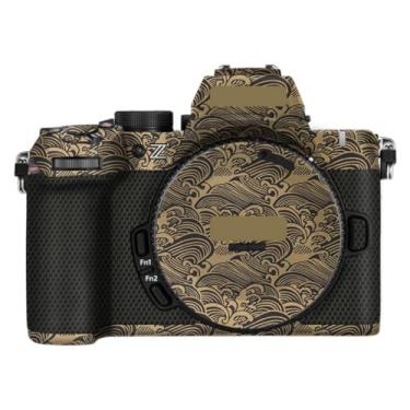 Imagem de Z 50II Anti-riscos Capa de câmera adesivo para Nikon Z50 Mark II protetor de vinil película protetora de pele decoração Z50 II (ouro onda)