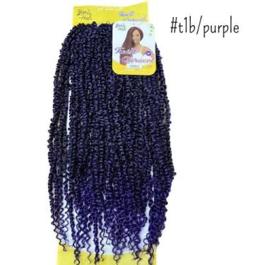 Imagem de Cabelo Aplique Caracol Twist Pre Looped Crochet Yan Hair - mhair, t1b/