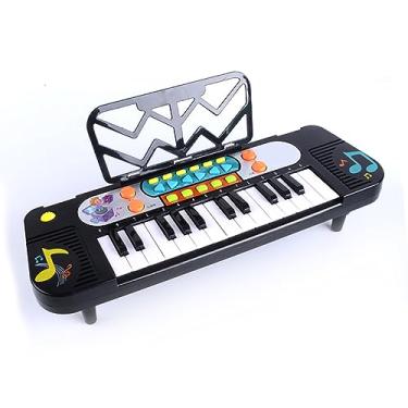 Imagem de LiebeWH Piano Elétrico para Crianças, Teclado Eletrônico para Iniciantes, Instrumento Portátil de Aprendizagem Musical para Casa e Escola (com folhas 25 teclas 11 modos)