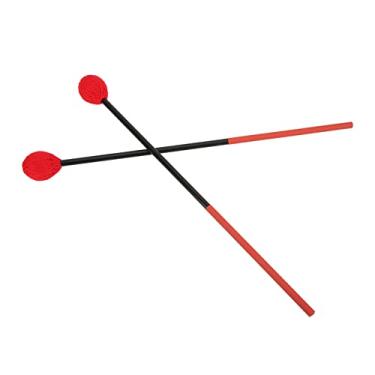 Imagem de RiToEasysports Confortáveis ​​Marimba Marimbas Fibra de Carbono + Material de Fio de Algodão para Instrumentos de Percussão Baixo (Cabeça Vermelha)
