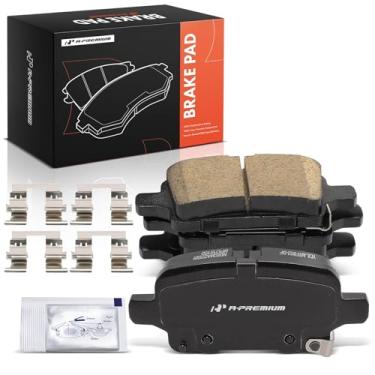 Imagem de A-Premium Conjunto de pastilhas de freio a disco de cerâmica traseiras compatível com modelos Chevrolet, GMC e Buick - Equinox, Terrain, Regal TourX, 2018 2019 2020, 4 peças