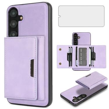 Imagem de Asuwish Capa de telefone para Samsung Galaxy S23 5G carteira magnética destacável com protetor de tela e suporte de cartão de crédito de couro PU slot para celular S 23 23S GS23 G5 SM-S911U 6,1