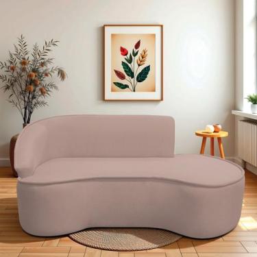 Imagem de Divã Recamier Curvo Sala de Estar Recepção Marrocos 180cm Lado Direito