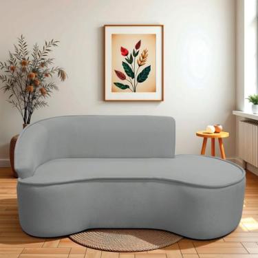 Imagem de Divã Recamier Curvo Sala de Estar Recepção Marrocos 200cm Lado Direito