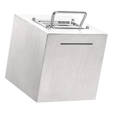 Imagem de Generic Cofrinho em aço inoxidável, leve e reutilizável, para guardar dinheiro em casa, aniversários e para presentear amigos. Ideal para economizar.