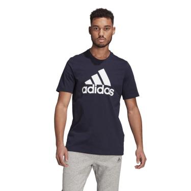 Imagem de Camiseta Adidas Manga Curta Essentials Big Logo Azul-Masculino