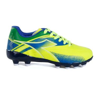 Imagem de Chuteira Infantil Diadora Mondiale II Campo Amarelo Neon-Unissex