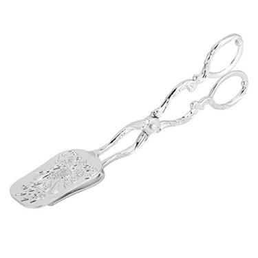 Imagem de Estink Pegadores de Servir para Cozinha, Pegador de Alimentos de Zinco Com Padrão Relevado Polimento Espelhado Pegada Segura para Cozinhar Assar Saladas Buffet Festa Utensílios de