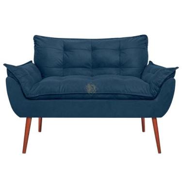 Imagem de Kit Namoradeira Decorativa 2 Poltronas Decorativas Vit Decor Suede  Co