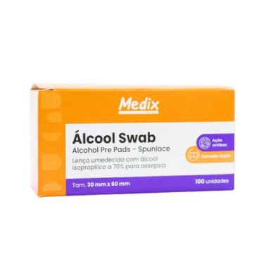 Imagem de Álcool Swab (MEDIX) - Caixa com 100 Unidades
