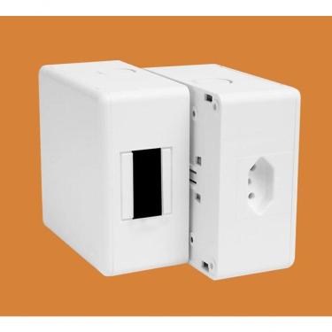 Imagem de Caixa De Distribuição Com Tomada 2p+terra 20a Para Disjuntores Din Fame