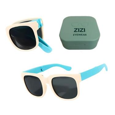 Imagem de Óculos de Sol Infantil dobrável ZIZI EYEWEAR - Uv400 + Estojo, BEGE