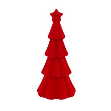 Imagem de Mini Arvore Natalina De Mesa Vermelha 18,5x8,5cm 1082274 - CROMUS