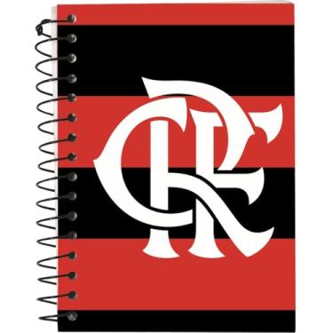 Imagem de Kit de Cadernetas, Kit, 1/8, Flamengo, Espiral, Capa Dura, 100 mm x 137 mm, 96 Folhas, Pacote com 4