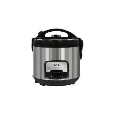 Imagem de Panela Elétrica de Arroz, 6 Xícaras, Aço Inoxidável, 500W, 220V, com Aquecimento Automático, Sistema Antiaderente, 22,5 x 21,5 cm